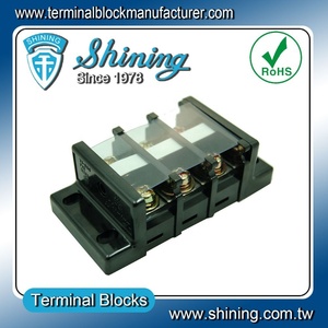 Tb-080 80 amp 25mm fio duplo linha plástico bloco de terminais