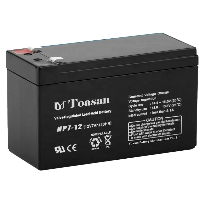 Professional Sealed Lead Acid Battery 12V 7AH Rechargeable AGM Battery -NP7-12