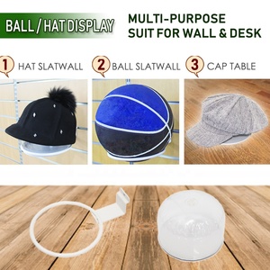 Designer Outlet Retail Resource Wire Beanie Fußball-<span class=keywords><strong>Display</strong></span> für Lamellen wand, weiß