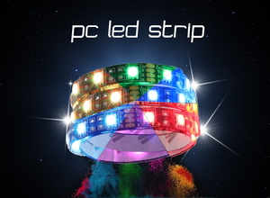 Светодиодная лента RGB с магнитным креплением, полный комплект для корпуса компьютера, интерфейса питания SATA, фиксируется на магните, цветной пульт дистанционного управления - Product Image 3