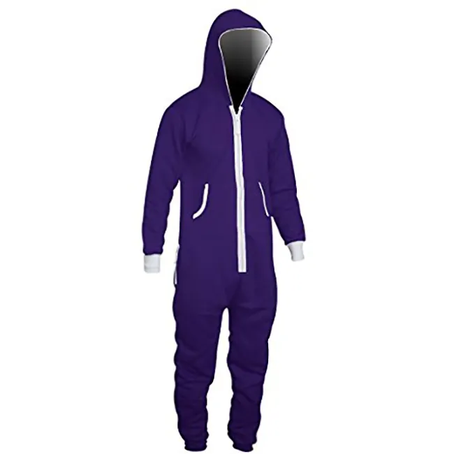 Wholesale High Quality Men's Boys Fleece Hooded Jump suit new faction custom color,size and logo winter warm Jumpsuits