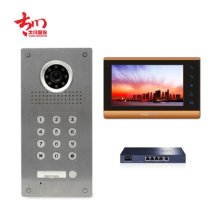 Intercom-System Wohnung Gebäude Video Tür Telefon Digital IP Video Intercom Wohnung Passwort entsperren Video Intercom Türklingel - Product Image 3