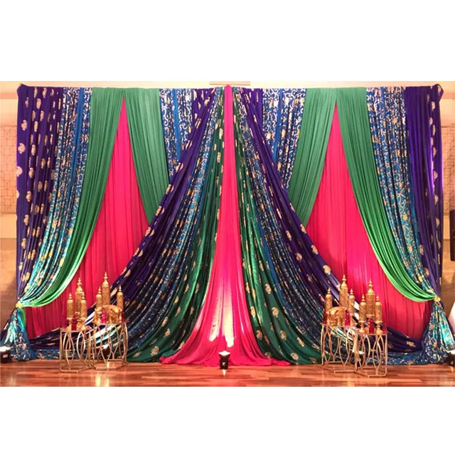 Punjabi חתונה Mehndi טקס קשת רקע אטרקטיבי חתונה גבירותיי Sangeet רקע הודי חתונה צבע מלא וילונות