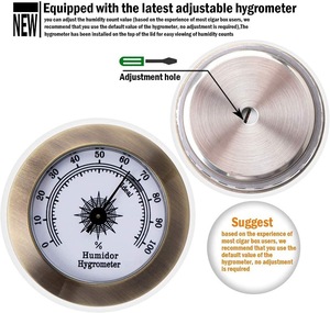 אקריליק סיגר <span class=keywords><strong>Humidor</strong></span> צנצנת/מקרה/תיבת עם מכשיר אדים ומדדי לחות, <span class=keywords><strong>humidor</strong></span> שיכול להחזיק על 16-20 סיגרים - Product Image 4