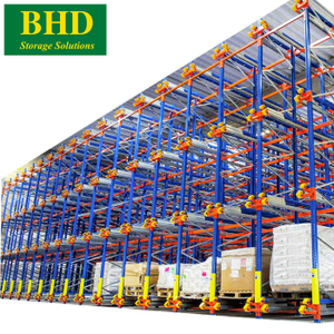 Sistema di scaffalature semiautomatico ad alta densità per il recupero automatizzato di scaffalature per Pallet personalizzate utilizzato In magazzino - Product Image 3