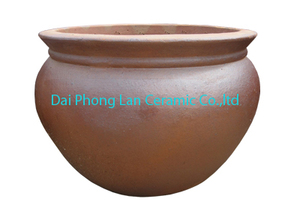 Urn Rustic with 4 Handled Black <strong>Clay</strong> <strong>Pot</strong> Ceramic Pottery Rustic Planters for Decoration or Planting Tree or <strong>Making</strong> Fountains - Product Image 5