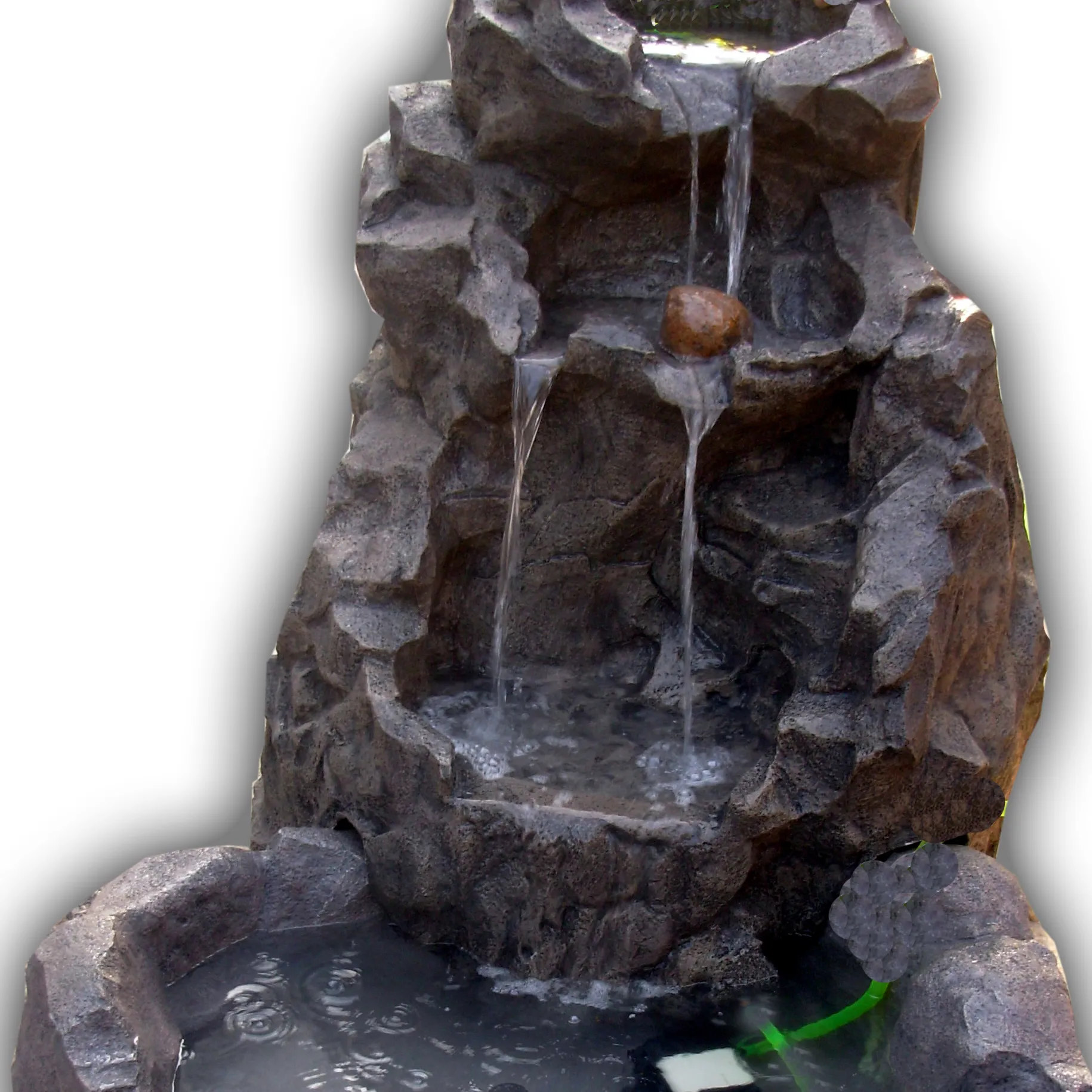 Caratteristica dell'acqua della fontana della cascata all'aperto dell'interno moderna su ordinazione all'ingrosso di KNT per il Patio del giardino dell'ufficio della casa