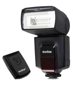GODOX แฟลช TT520II กล้อง TT520II พร้อมสัญญาณไร้สายในตัว + ทริกเกอร์แฟลชสำหรับกล้อง Canon Nikon Olympus DSLR