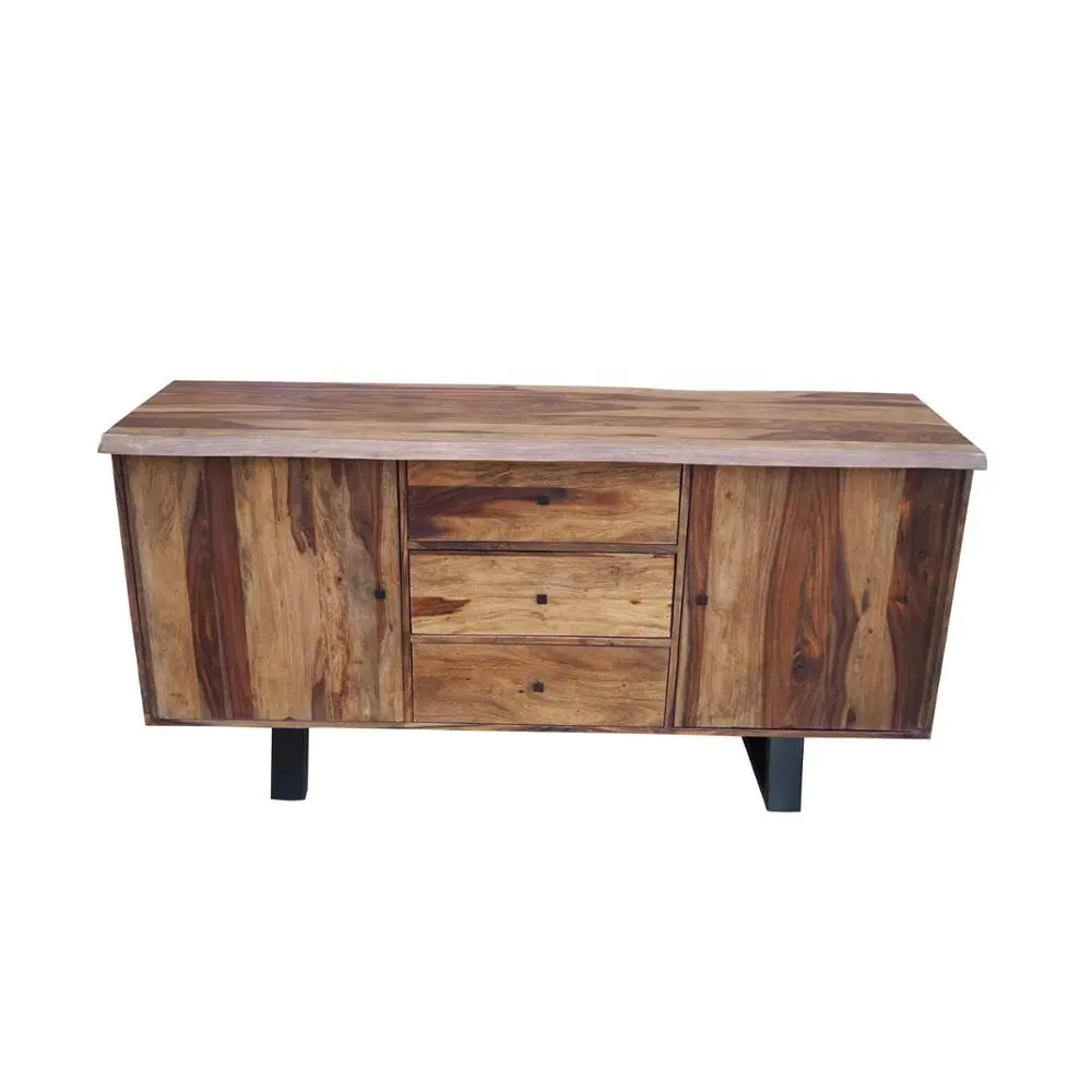 Mueble moderno con Mango de madera maciza, aparador con borde vivo