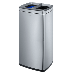 <strong>Bin</strong> Body <strong>Handle</strong> Includes 2 X 15 Gallon 30L Recycle <strong>Bins</strong> Dual Step Trash Can Recycle Stainless Steel