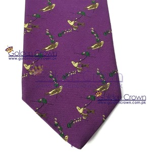 Tím Polyester Lụa Bow Tie <span class=keywords><strong>Audubon</strong></span> Xã Hội Chim Thiết Kế Trường Học/Đại Học Giáng Sinh USA Tiếng Anh Phong Cách Chất Lượng Cao Netie - Product Image 5