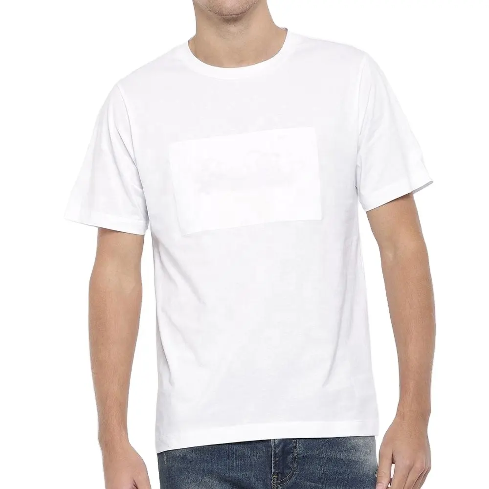 Toptan Oem Logo düz pamuk amerikan boyutu O boyun erkekler yüksek kalite 100% bCustom baskı % 100% pamuk özel t shirt kaliteli