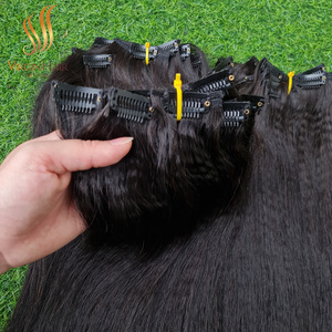 真丝烧直双拉发夹人体接发 - Product Image 5