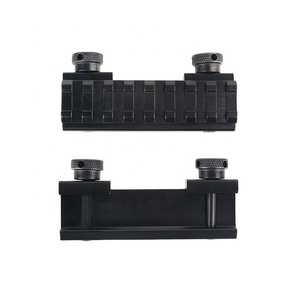 FOCUHUNTER taktik 1/2 "yüksek profil 8 yuvaları adaptörü bankası dağı açık kırmızı nokta görüşü 20mm yükseltici dağı avcılık kapsam aksesuarları - Product Image 5