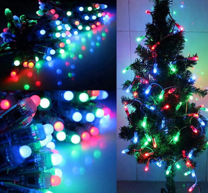 5V 12V decorazione per albero di natale impermeabile Ws2811 Ic indirizzabile Full Color 50 nodo/stringa DMX LED Pixel Light - Product Image 5