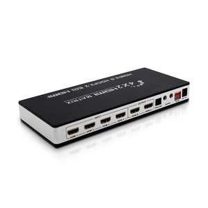 Verified Factory 4K <strong>HDMI</strong> <strong>Matrix</strong> 4x2 <strong>HDMI</strong> <strong>2</strong>.0 4K@60Hz 4K@30Hz 18Gbps HDR <strong>4</strong>:<strong>4</strong>:<strong>4</strong> CEC <strong>4</strong> in <strong>2</strong> Out - Product Image 1