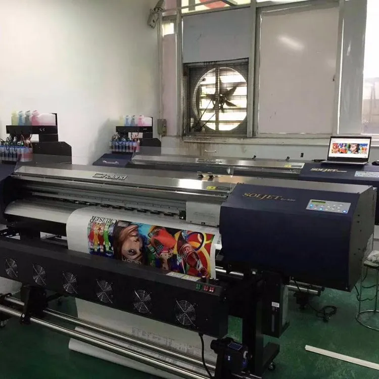 Second Hand Used Roland SOLJET EJ-640 Large Format Digital Printer with double dx7 printhead