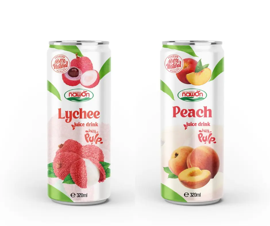 Suco de frutas bebida com polpa no lata 100% natural saudável suco de frutas qualidade premium atacado preço usda orgânica