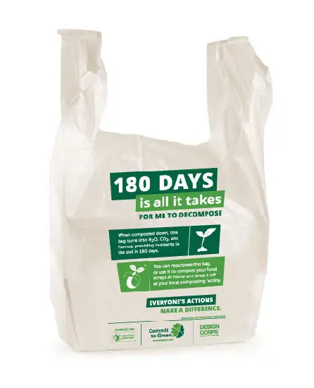 حقيبة تسوق بلاستيكية حقيبة تسوق PE رائجة البيع - البلاستيك القابل للتحلل البيولوجي EPI مباشرة من الصانع الفيتنامي يقبل ختم الحرارة