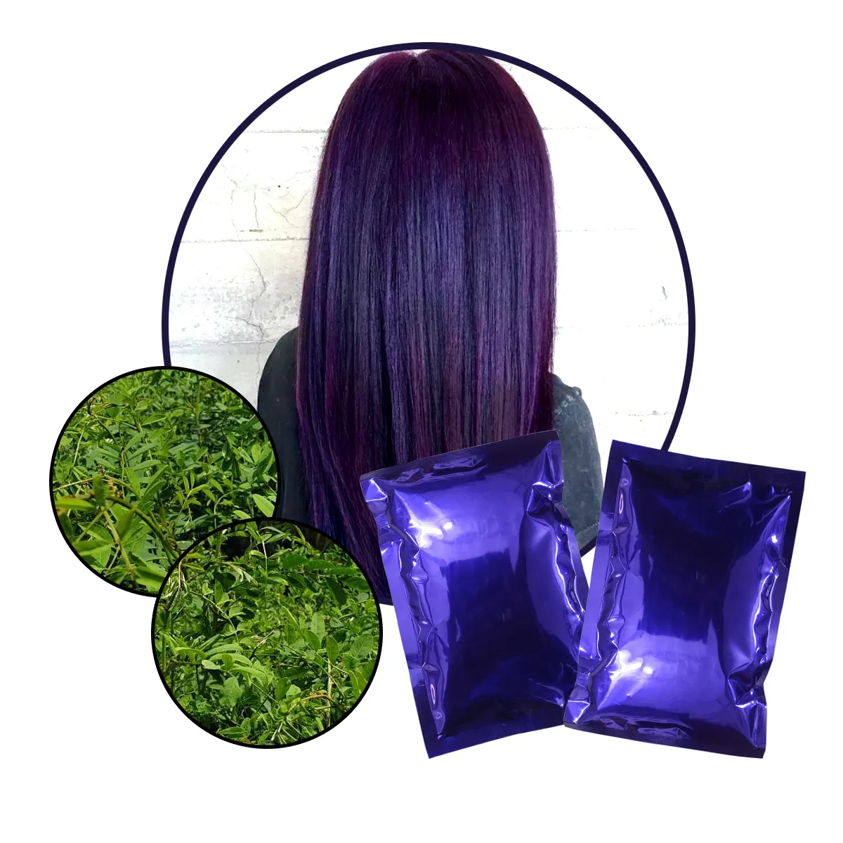 Organico Indigo Polvere di Colore Blu Colorante Naturale Tinture Per Capelli Migliore Vendita di Prodotti Per La Cura Dei Capelli