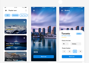 Erstklassige Tour Package Booking App Design | Android/IOS Travel Booking App | Tour Booking App Design - Product Image 6