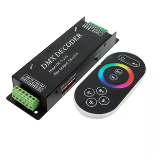 Декодер DMX100 для светодиодных лент DMX; Диммер для светодиодного контроллера DMX; 5 ~ 24 В постоянного тока; Выход: 5A * 3 канала, выход питания: 5 В:<75 Вт, 12 В:<180 Вт, 24V по уровню поверхности:<360W - Product Image 1