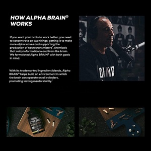 Cápsulas nootrópicas Suplemento cerebral Alpha GPC, L Theanine & Bacopa Monnieri Concentración de enfoque Mejora la memoria Nootropics Cerebro