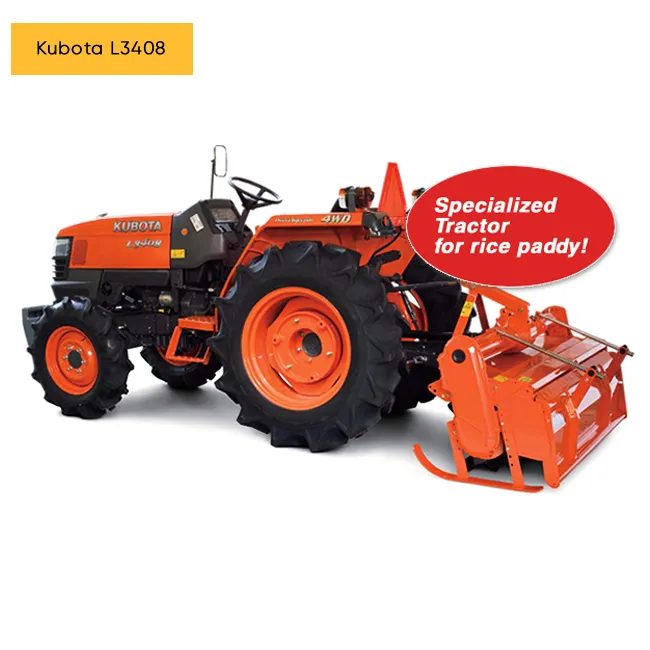 Привлекательная цена L3408 модель Kubota 4 колеса трактора