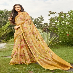 <strong>DESIGNER</strong> ORGANZA SAREE - Product Image 4