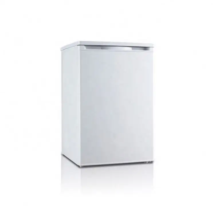 Mini caixa de geladeira de 135l de porta sólida, eco-amigável, com fechadura e chave
