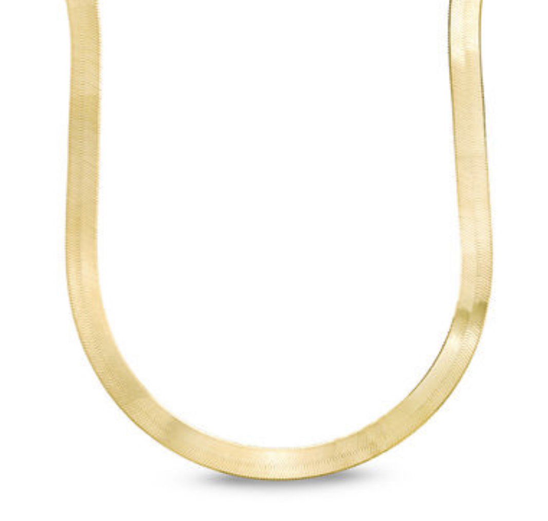 14k Herringbone Chain Solid Gold 