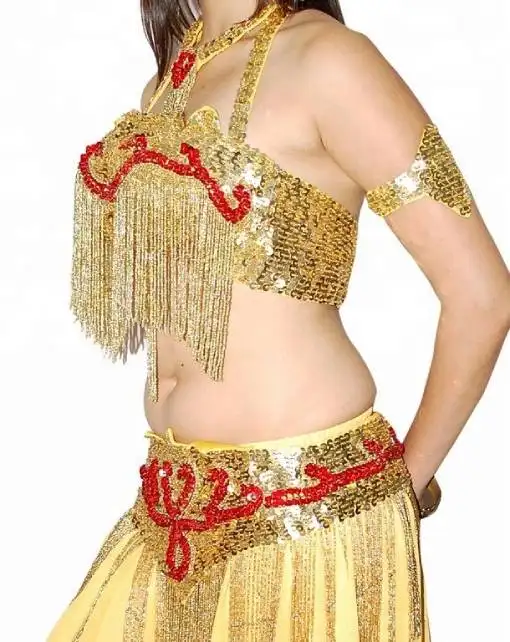 2022 Trending and Popular New Fashion Belly Dancing Dresses 4 pieces Sexy Performance Dresses belly dance dress reasonable price