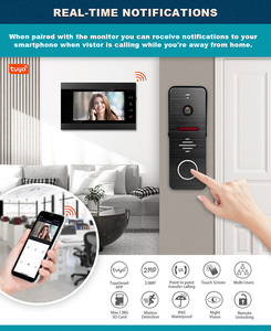Sistema de intercomunicación de timbre de puerta de vídeo inteligente AHD 1080 con pantalla TFT de 10 pulgadas para la seguridad del hogar - Product Image 6