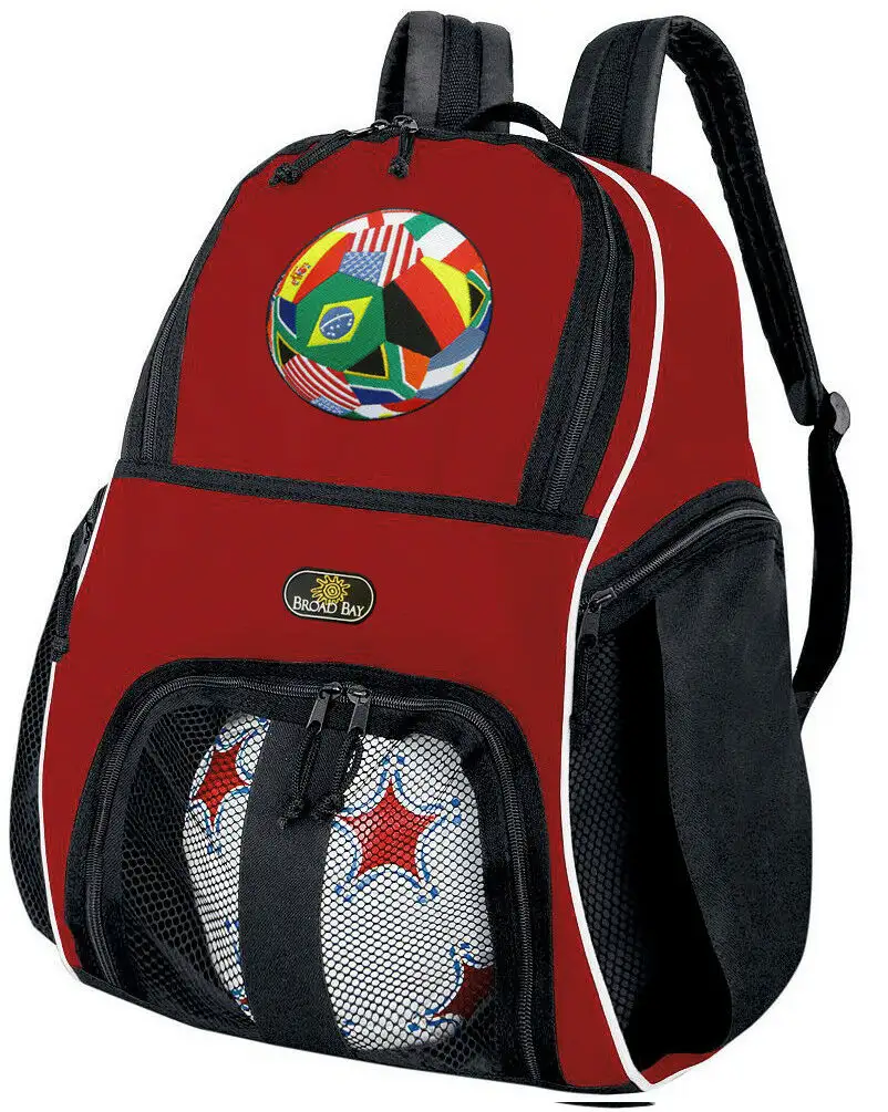 Mochila con logotipo personalizado para deportes al aire libre, bolsa para equipos de fútbol y baloncesto