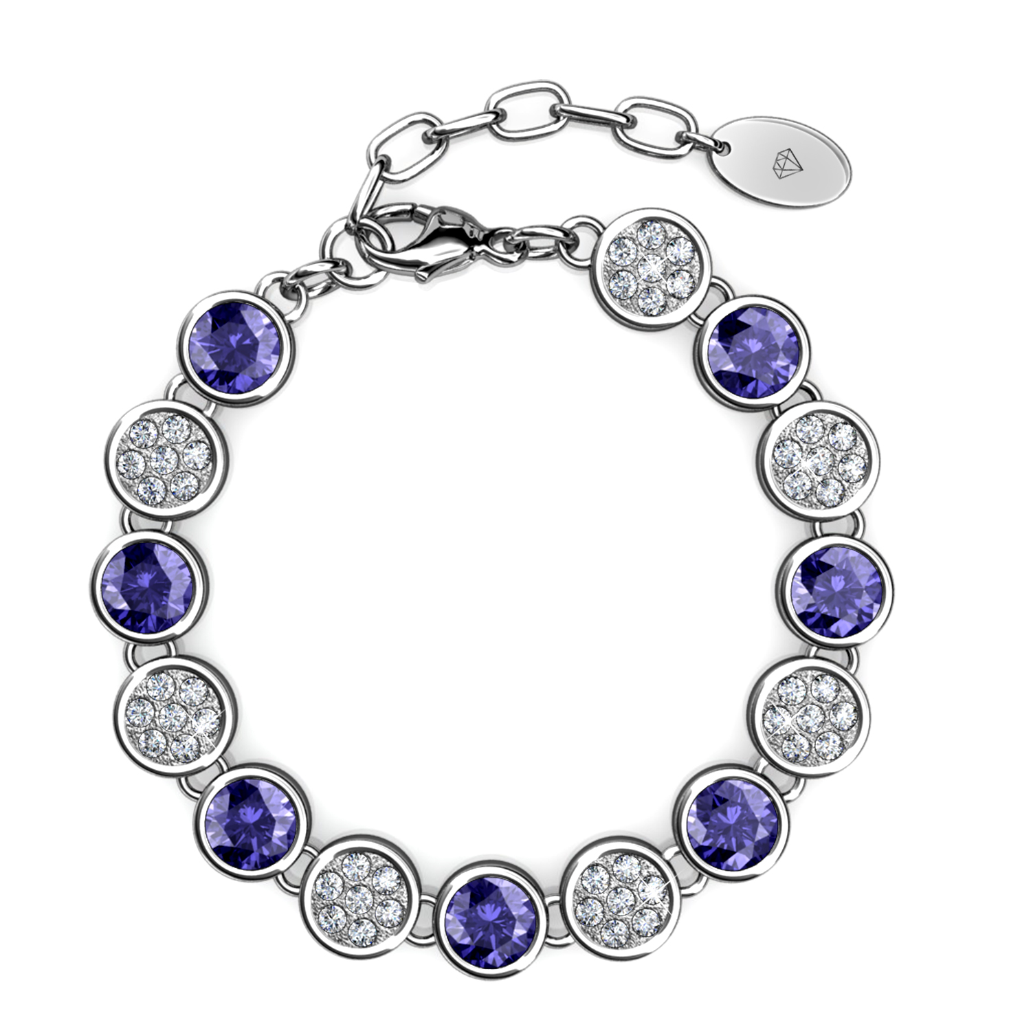 February 18k White Gold Plated Delicate Women Bracelet