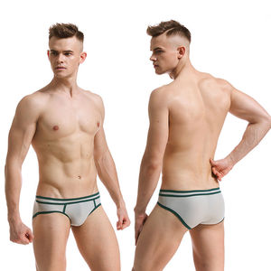 批发加大码内服性感莫代尔网眼男式内裤短裤平角男内衣 - Product Image 4