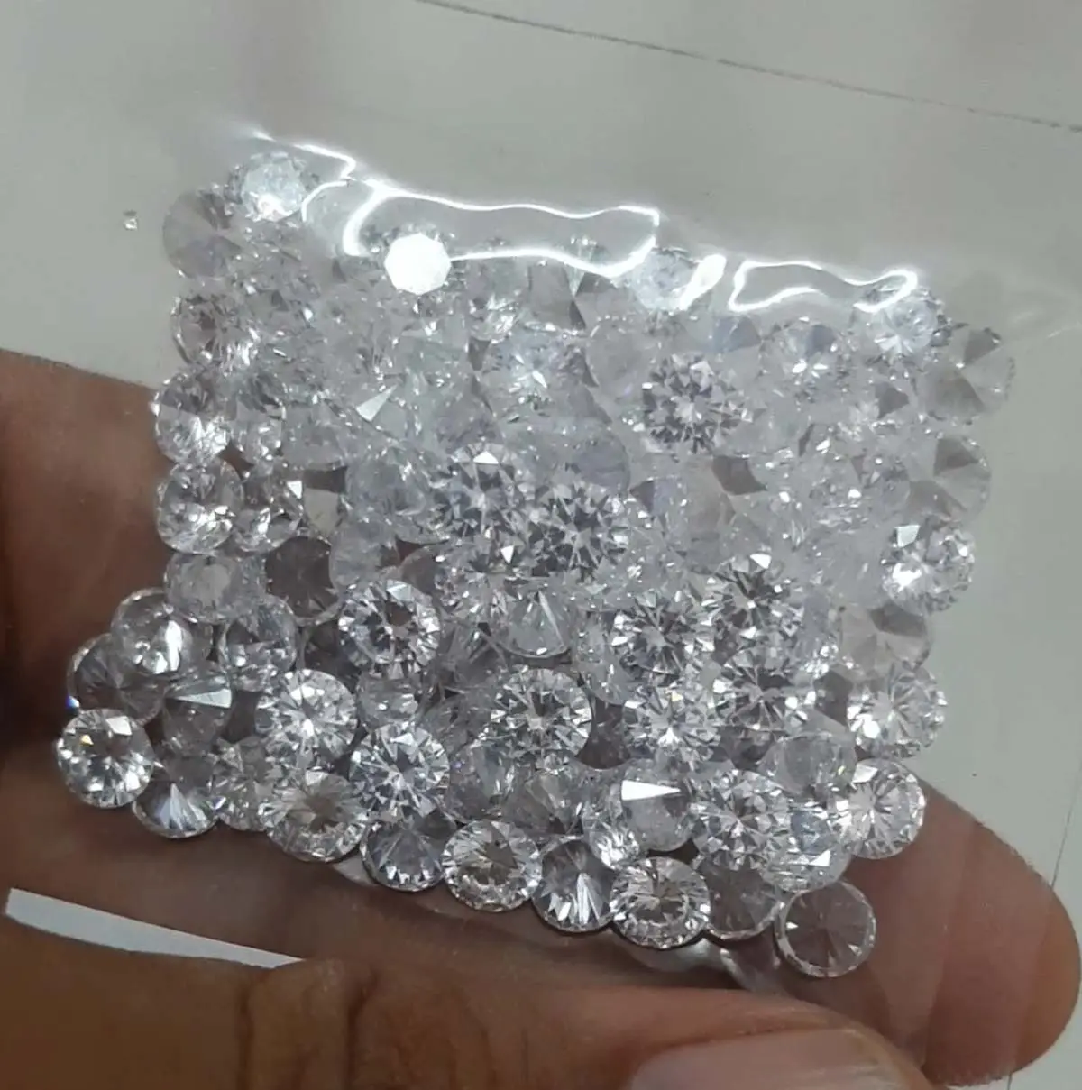 Natural crystal quartz diamond cut gemstone assort-mentions in
