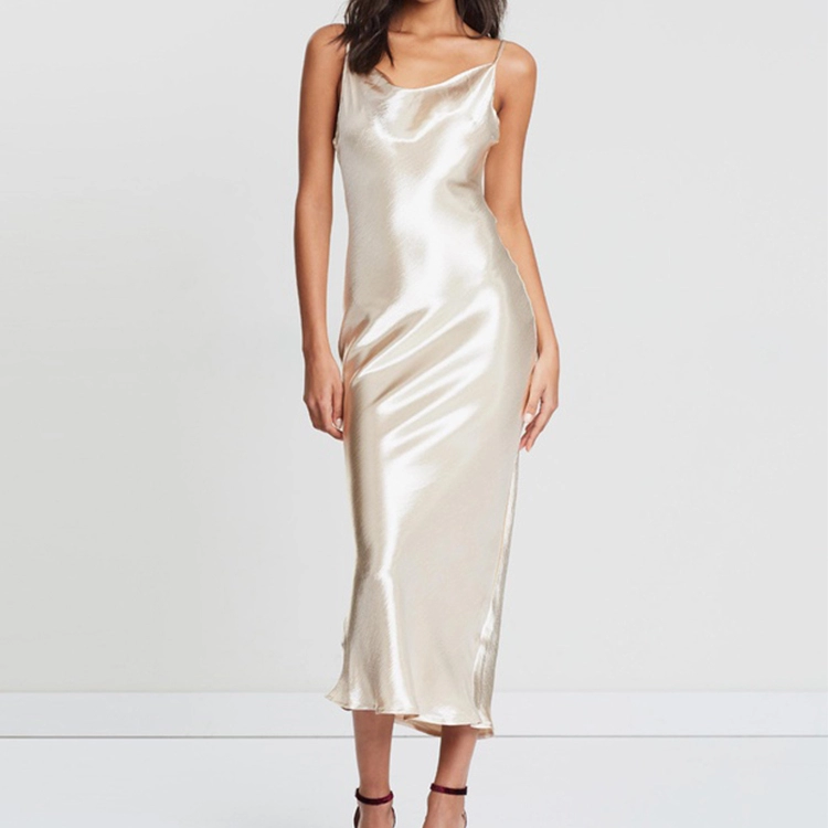 Шелковое Платье На Бретелях Купить