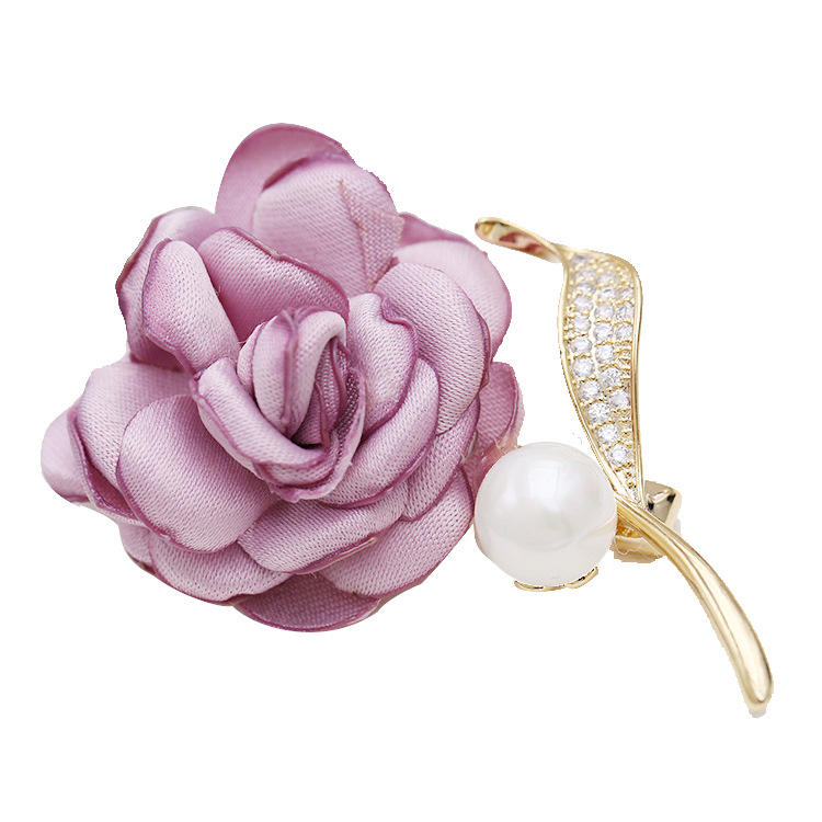 Купить Брошь В Виде Цветка Из Ткани