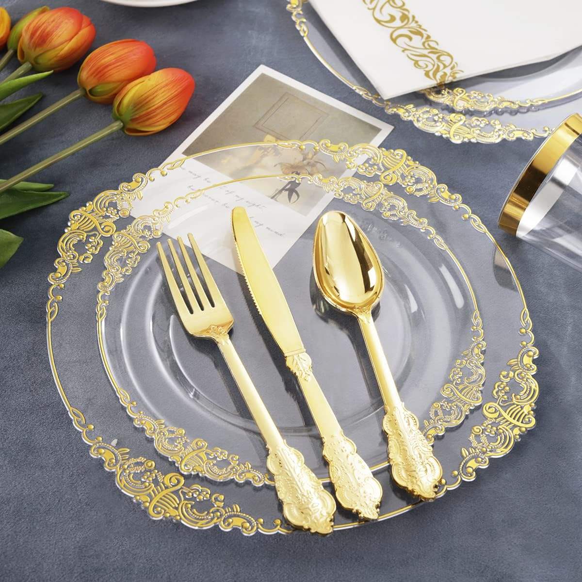 https://s.alicdn.com/%40sc04/kf/A6095b9b9b5e0499c92c24af1c5d143c8v/175pcs-Clear-Gold-Plastic-Dinnerware-Set-Charger-Plates-Wholesale-Dinner-Plate-for-Wedding-Party-for-25-Guests.jpg