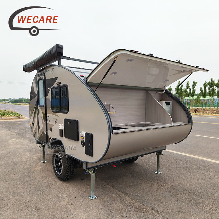 Wecare teardrop camper trailer image from Alibaba