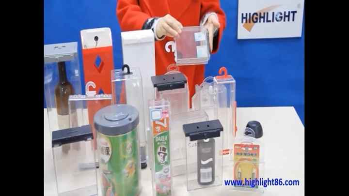 EAS盗難防止AM58KHz透明プラスチックディスプレイケースEAS