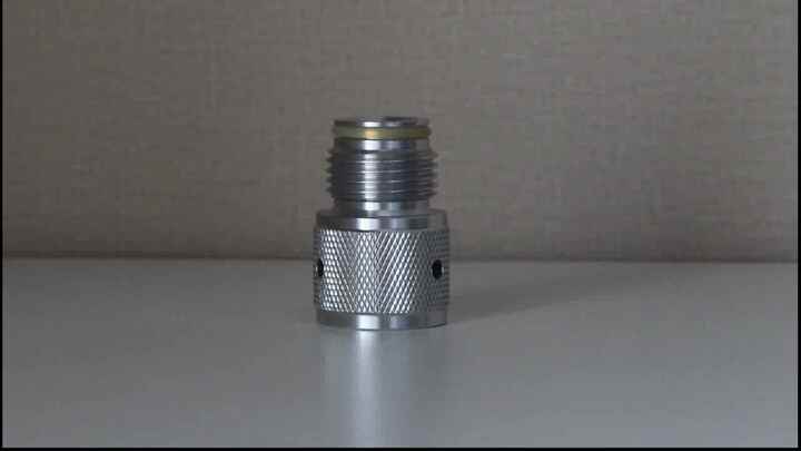 Adaptateur CO2, réservoir de paintball remplaçable, adaptateur de conversion en laiton, compatible avec doré (doré