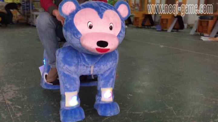 ぬいぐるみ RIDE フルサイズ電池式電動乗用玩具 スカイダイビングマシン 動物スクーター