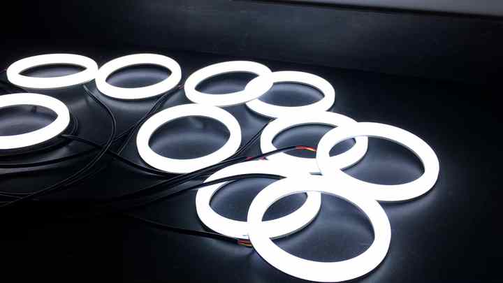 1セット白 + 黄色綿ライトエンジェルアイズハローリングキットbmw 6シリーズE63 E64 630i 650i 645i 650Ci 645Ci M6 2004-2007