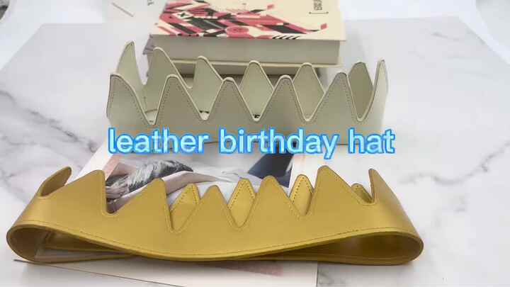 Crown Kings Hats Elegant Birthday Hats in PU Leather