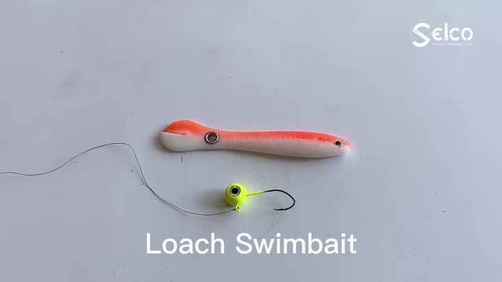 10cm 6g Plastic Fish Fake Bait Fishing PVC Loach Soft Lures