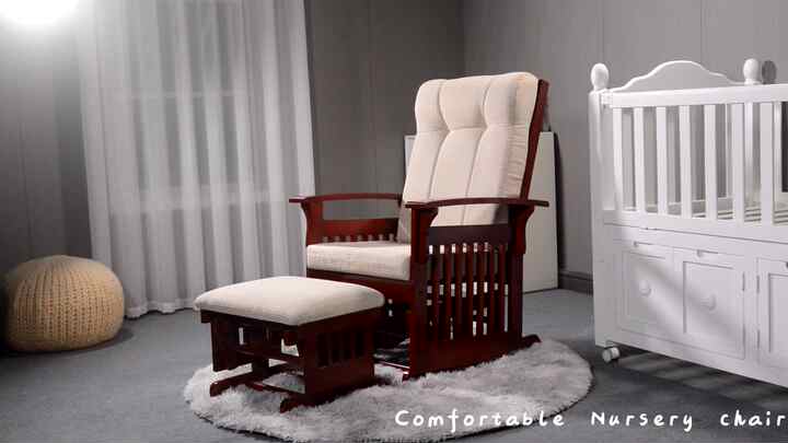 Luxury House Single Big Seat Chair and Ottoman Thick Cushion