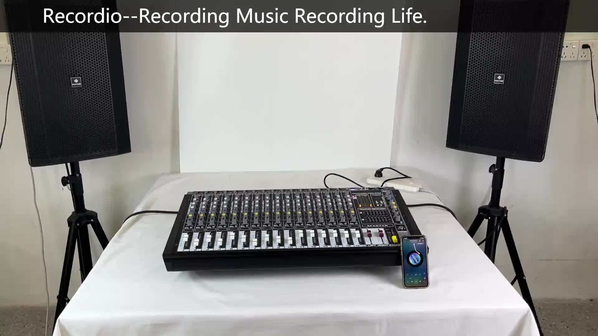 GAX-PMX16 Power Sound Mixer - 16DSP Effects & USB Playback