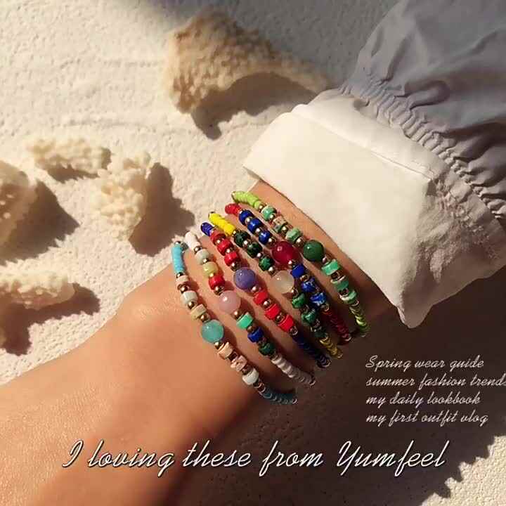 New Hand Woven Bracelet Diy Star Pearl Beaded Bracelet Custom